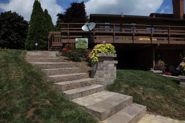 Stone Steps to Deck